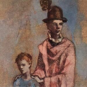 SALTIMBANQUES, 1905 Original Vintage Fine Art Print Pablo Picasso Deco Nouveau